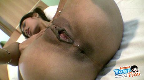 Tiny petite Thai babe with braces sucks and fucks for a creampie