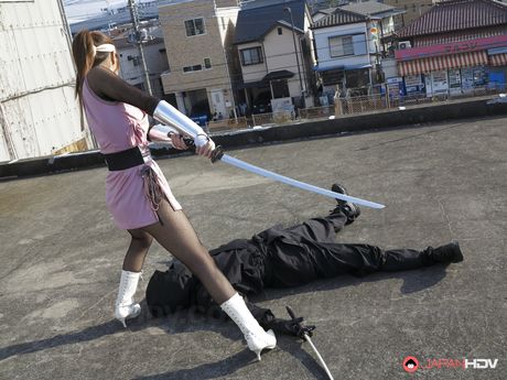 Super hero ninja Sumire Matsu fucked by enemies