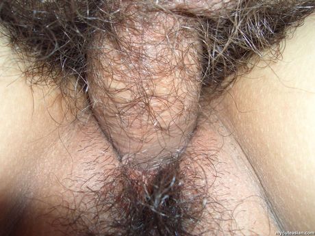 Amateur Asian girl with a perfect butt gets her hairy cunt teased and fucked hardcore